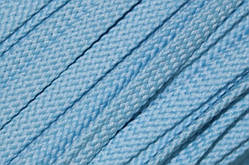 Шнур плоский чехол 8мм блакитний моток 100м