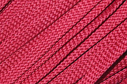 Шнур плоский чехол 8мм бордовий моток 100м