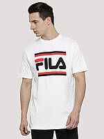 Біла футболка в стилі Fila  ⁇  філа лого принт