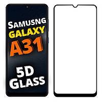 5D стекло Samsung Galaxy A31 A315 (Защитное Full Glue) Black (Самсунг Галакси А31)