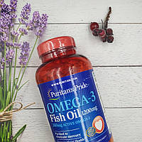 Puritan's pride Omega-3 Fish Oil 1200 mg (360 mg Active Omega-3) 200 Softgels puritans