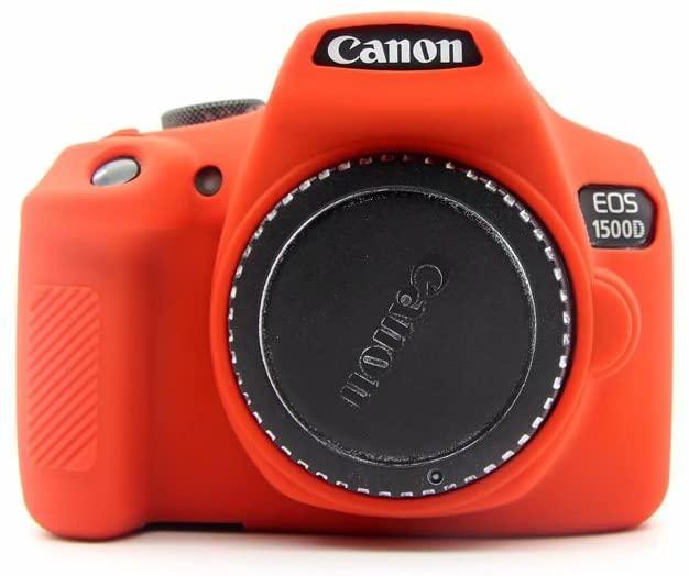 Защитный силиконовый чехол для фотоаппаратов Canon EOS 1500D, 1300D - красный - фото 1 - id-p1178296155