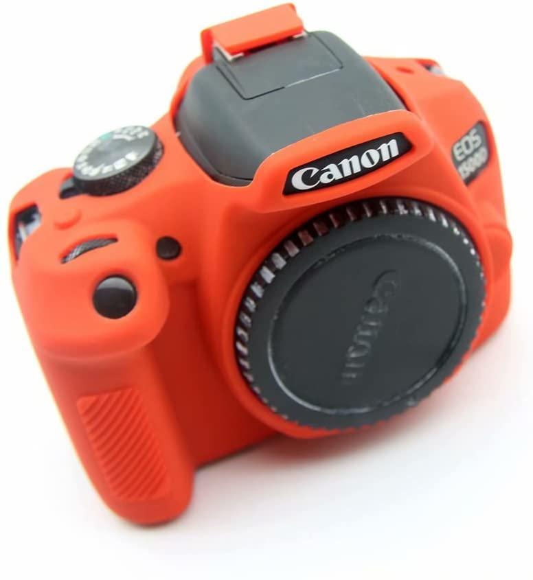 Защитный силиконовый чехол для фотоаппаратов Canon EOS 1500D, 1300D - красный - фото 5 - id-p1178296155