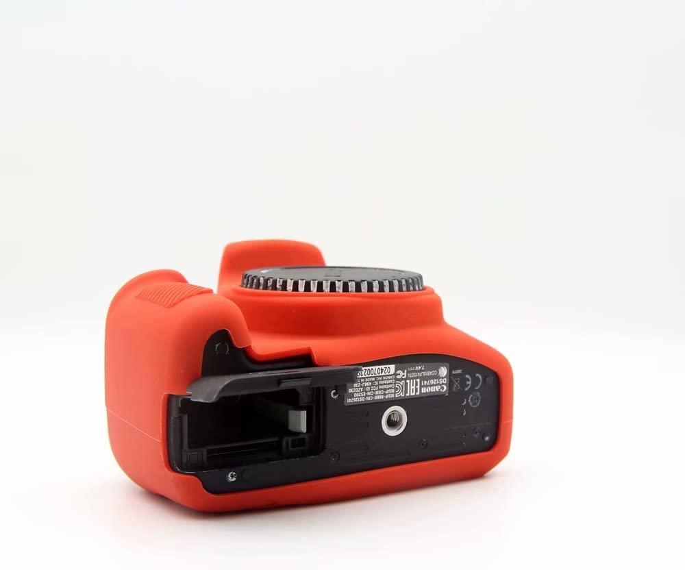 Защитный силиконовый чехол для фотоаппаратов Canon EOS 1500D, 1300D - красный - фото 6 - id-p1178296155