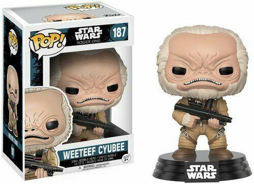 Фігурка Funko Pop Фанко Поп Star Wars Зоряні війни Weeteef Cyubee Уітіф Кью-Бі 10 см SW WC 187