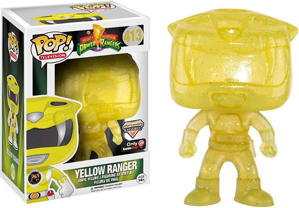 Фігурка Funko Pop Фанко Поп Могучі рейнджери Жовтий Рейнджер Power Rangers Morphing 10 см Serial PR YR 413, фото 1
