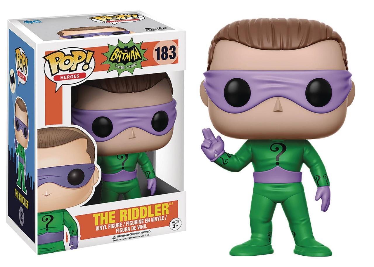 Фігурка Funko Pop Фанко Поп Бетмен 66 Ріддлер Batman The Riddler 10 см TR183