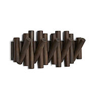 Настінний вішак для одягу Umbra Packet Aged Walnut (темний горіх), фото 6