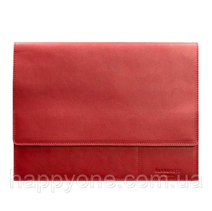 Шкіряна папка для документів А4 на магнітах (червона), фото 1