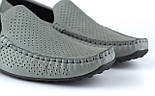 Літні мокасини сірі шкіряні перфорація чоловіче взуття Rosso Avangard M4 Smoky Gray Perf, фото 8