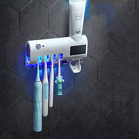 Ультрафіолетовий стерилізатор для зубних щіток Автоматичний дозатор зубної пасти Набір для ванної