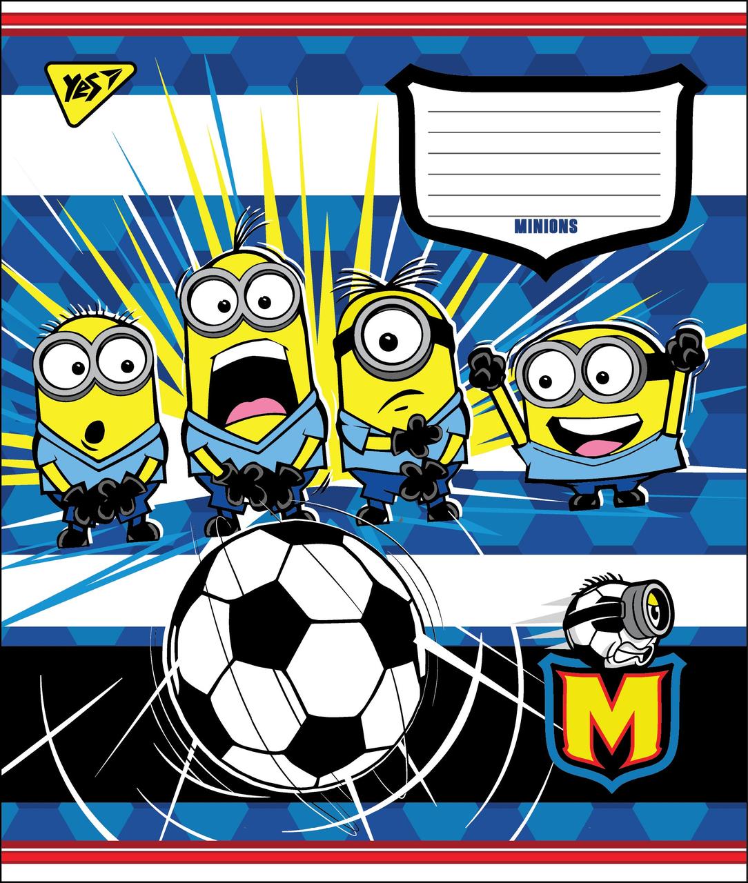 А5/12 кос. YES MINIONS GOAL, зошит учнів., фото 1