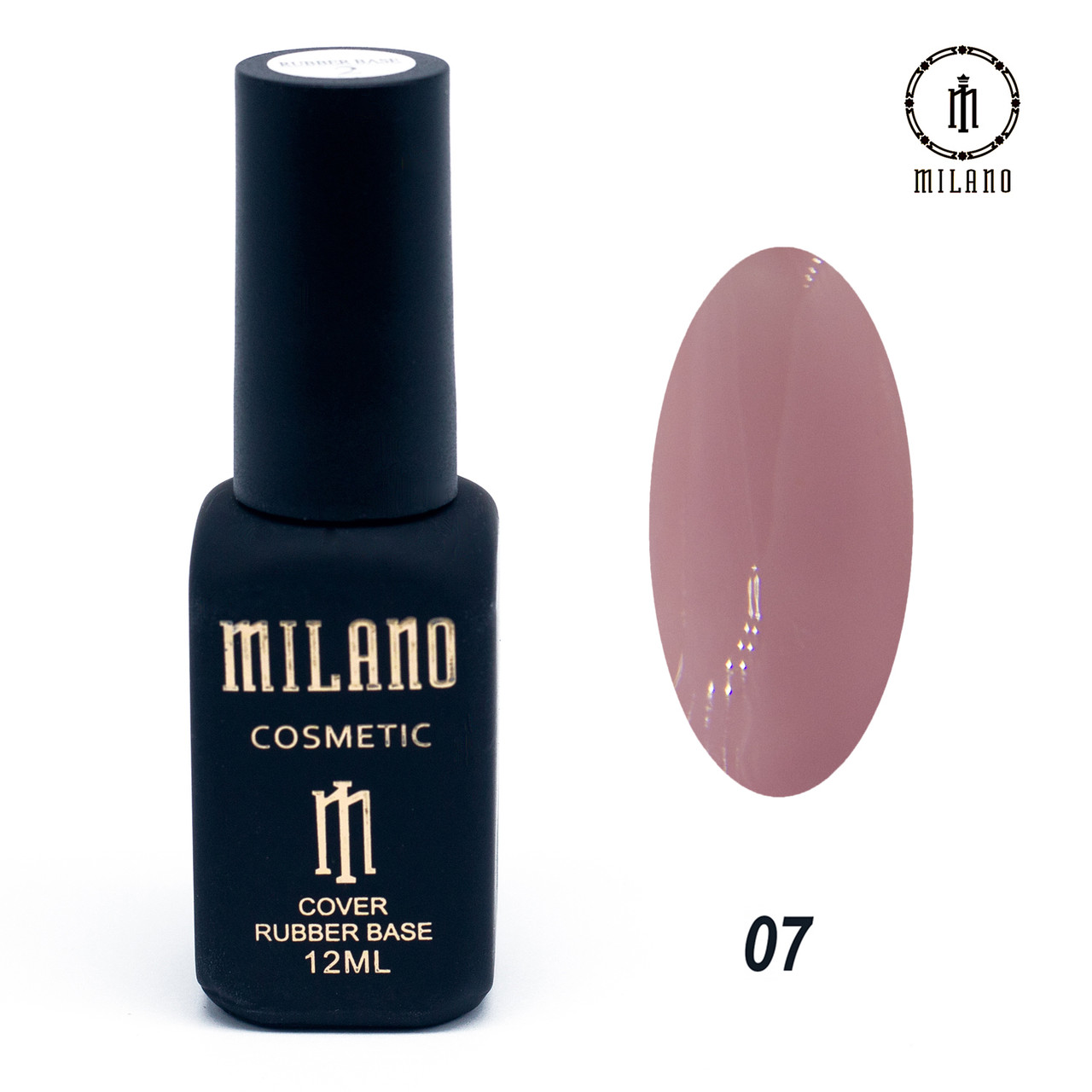 База для гель лаку Milano Rubber Cover Base Gel № 07, 12 мл