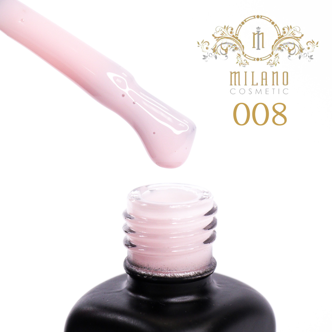 База для гель лаку Milano Rubber Cover Base Gel №08, 12 мл