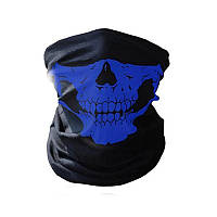 Бафф маска с рисунком Черепа (Челюсть, зубы) Синяя 1, Унисекс WUKE One size