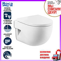 Підвісний унітаз Roca Meridian-N Compacto A34H248000 із сидінням Slim Soft-Close