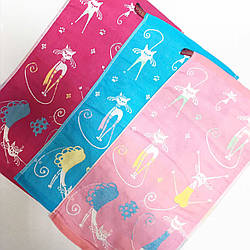 Рушник кухонне лляне з котами 25х50 см