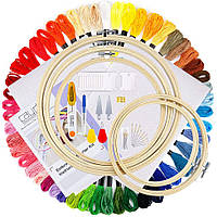 Набір для вишивання хрестом DIY 50 кольорів П'яльця інструменти та аксесуари для вишивання набори для вишиваня