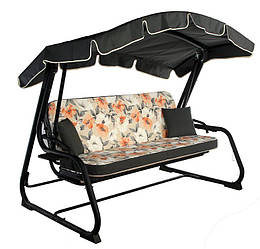 Диван гойдалки MALTA 170 см лонета жовтогарячі маки, Magic Arancia