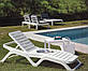 Лежак SCIROCCO білий, фото 3