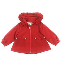 Куртка дитяча вітровка для дівчинки, червона, вертовка для девочки красная