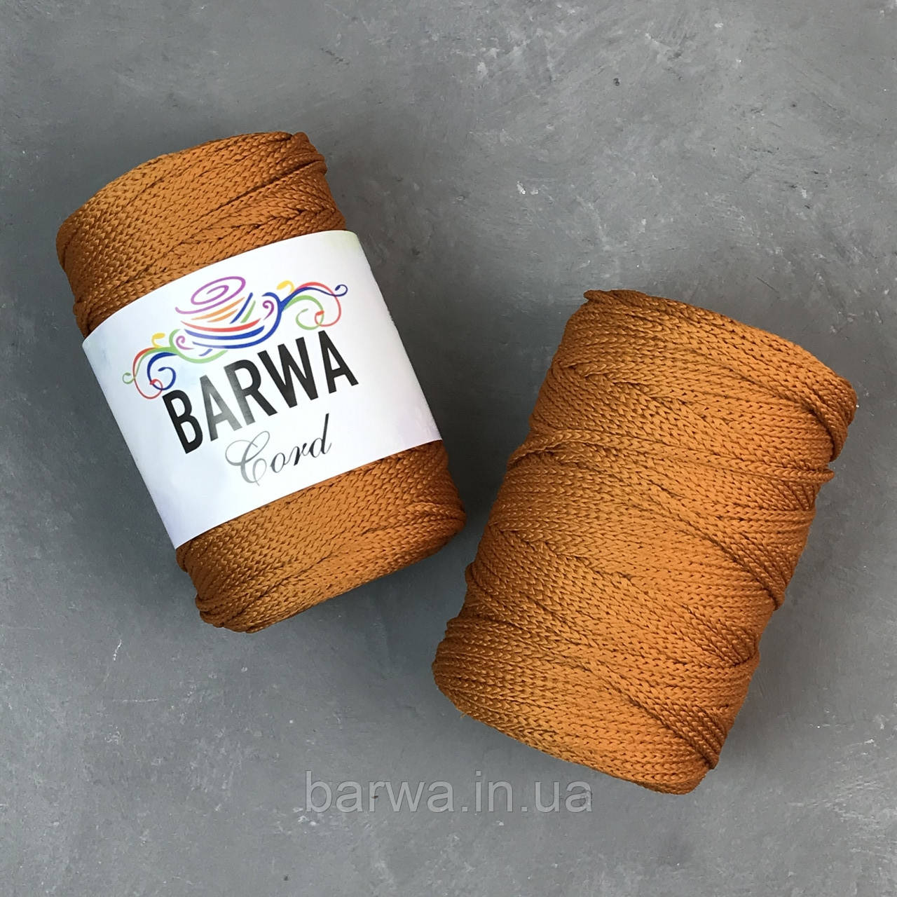 Шнур полиэфирный 3 мм без сердечника . цвет Миндаль