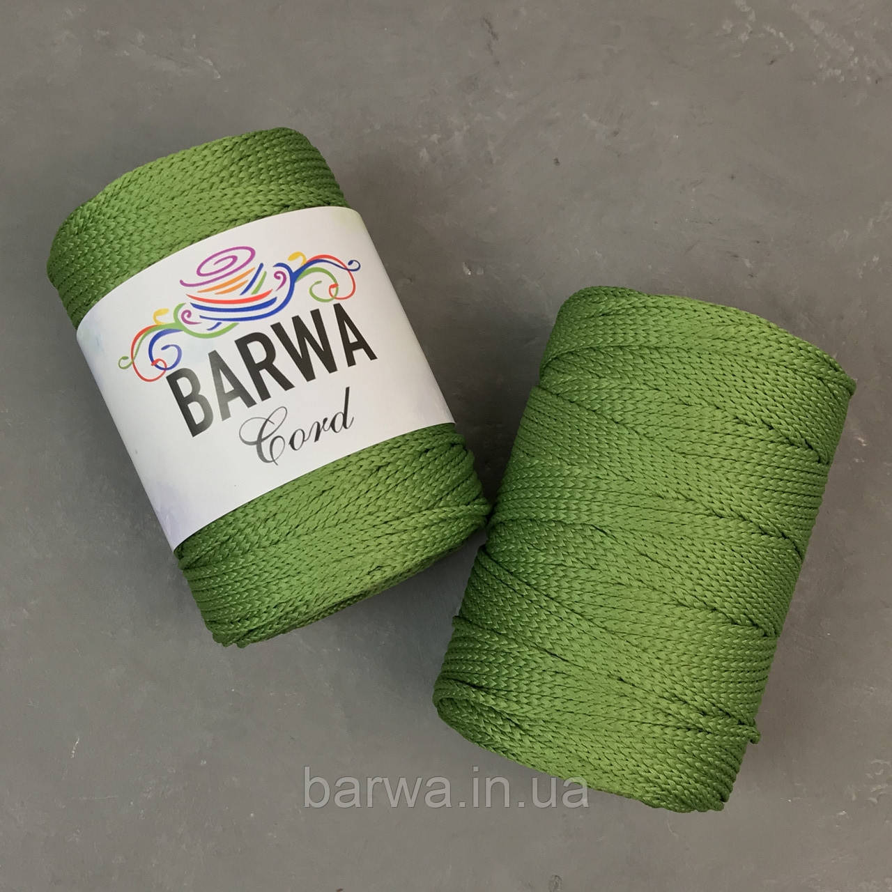 Шнур полиэфирный 3 мм без сердечника . цвет Мохито