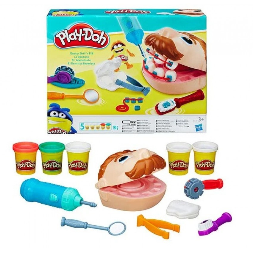Ігровий набір стоматолога містер зубастик Play-Doh пластилін для ліплення, фото 1