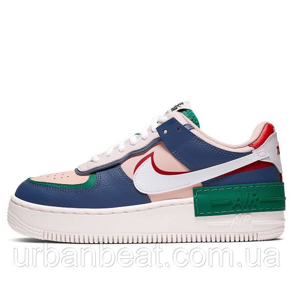 Nike Air Force 1 Shadow Blue Pink White Urban Beat 1178442026