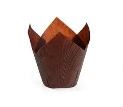 Форми для кексів «Тюльпан» Коричневі 100 шт., фото 1