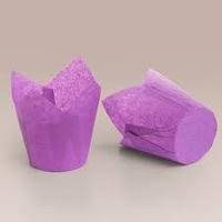 Форми для кексів «Тюльпан» Пурпурові 10 шт.