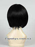 Перука каре з термоволосся 180℃ H4659AT чорний колір, фото 4