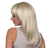 Довга перука з чубчиком Karmelita з канекалону колір блондин, фото 4