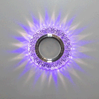 Точечный светильник со встроенной LED подсветкой 3Вт под лампочку MR16 СветМира LS-3223S-WH WH+BL