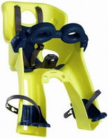 Дитяче сидіння передне Bellelli Freccia Standart B-fix до 15кг, неоново-жовте з чорною підкладкою (Hi Vision)