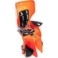 Дитяче сидіння заднє Bellelli Summer Сlamp (на багажник) до 22кг, помаранчеве з чорної підкладкою