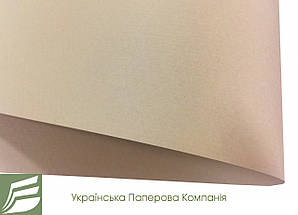 Дизайнерський картон з тисненням хвилі, пісочний, 260 гр/м2