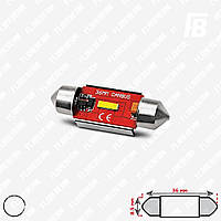 Лампа LED цоколь Festoon 36 мм (C5W), с обманкой, 12-24 В, CSP 1860*01 (белый)