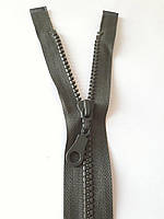 Замок-блискавка  роз'ємний пластиковий №5 "Трактор" ,1 бігунок, 50 см.  Сірий темний Застежка молния