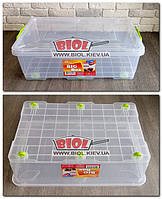 Контейнер 30 л з коліщатками 615х390х190 мм для зберігання з харчового пластику "Big Box" Ал-Пластик