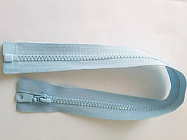 Замок-блискавка  роз'ємний пластиковий №5 "Трактор" ,1 бігунок, 55 см. Голубий Застежка молния