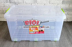 Контейнер 50 л з коліщатками 615х390х315мм для зберігання з харчового пластику "Big Box" Ал-Пластик