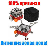 ВІДЕО-Сама компактна портативна газова плита з п'єзопідпалом 100% ОРИГІНАЛ 202+ЮСБ лампа ПОДАРУНОК