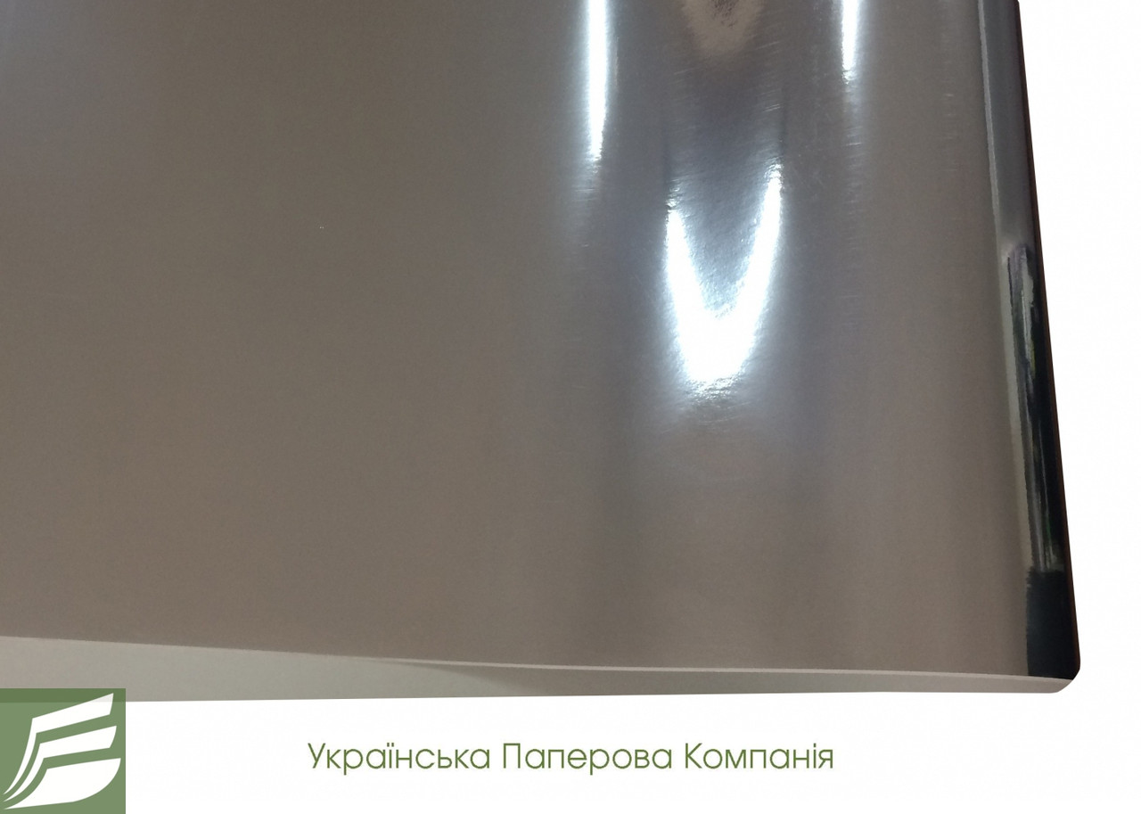 Дизайнерський картон Silver mirror, гладкий срібло, 255 г/м2, фото 1