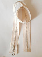 Замок-блискавка  роз'ємний пластиковий №5 "Трактор" ,1 бігунок, 65см. Молочний Застежка молния