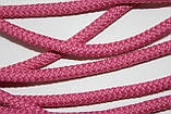 Шнур круглий з наповнювачем 6мм рожевий моток 100м, фото 2