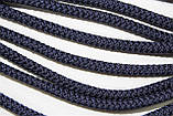 Шнур круглий з наповнювачем 6мм синій моток 100м, фото 2