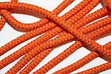 Шнур круглий з наповнювачем 6мм помаранчевий моток 100м, фото 2