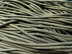 Шнур круглий з наповнювачем 4мм хакі моток 100м