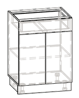 Кухня Грета Мебель Сервис 60 низ шухляды, 600 мм